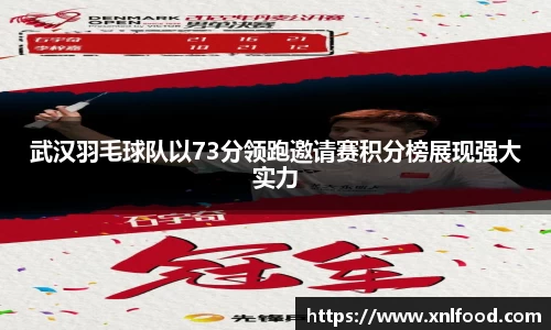 武汉羽毛球队以73分领跑邀请赛积分榜展现强大实力